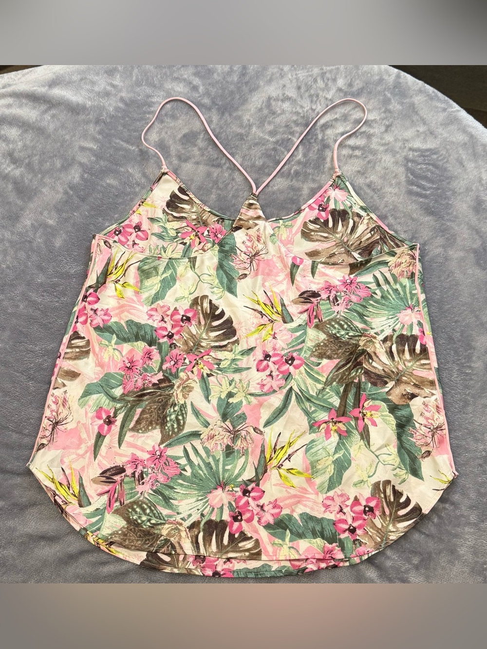 Victoria’s Secret Floral Pink Tropical Print Women's Pajamas Set - NWOT